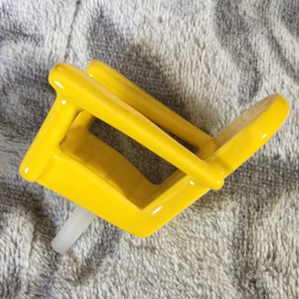 Nora Fleming Chillin Chair Yellow Beach Adirondack Retired A200 Mini